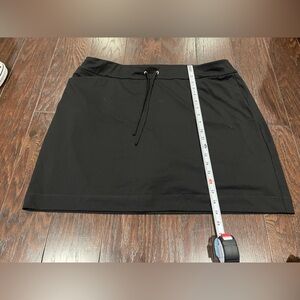 CHICO’s Skort Size XL Black Stretch Pull On Activewear Golf Tennis w/Pockets
